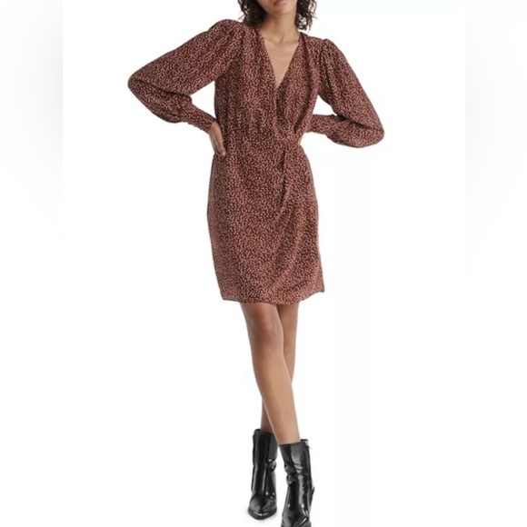 The Kooples Moon Dots Wrap Dress Size 4 (France) US Size XL - Picture 2 of 12